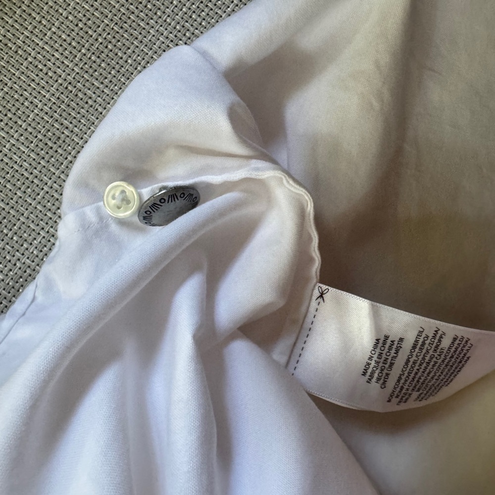 Polo Ralph Lauren White Cotton Blouse Size 10 - Picture 8 of 10
